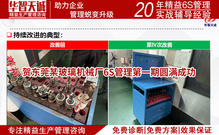 賀東莞某玻璃機(jī)械廠6S管理第一期